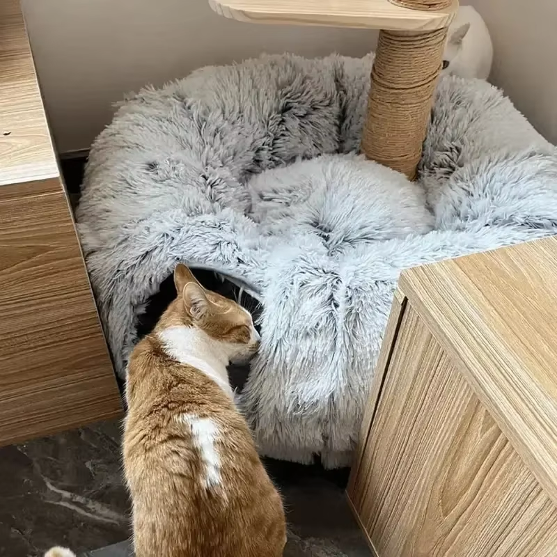 Plush Cat Bed